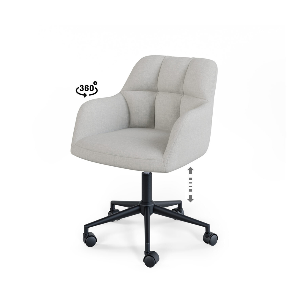 Silla oficina STANFORD gris claro - Imagen 2