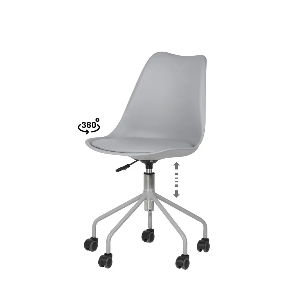 Silla oficina YALE gris - Imagen 1