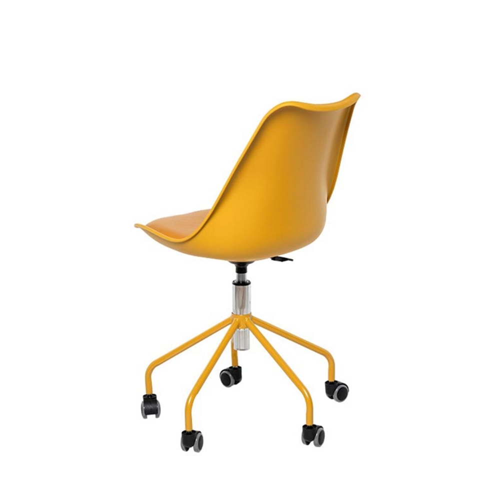 Silla oficina YALE mostaza - Imagen 4