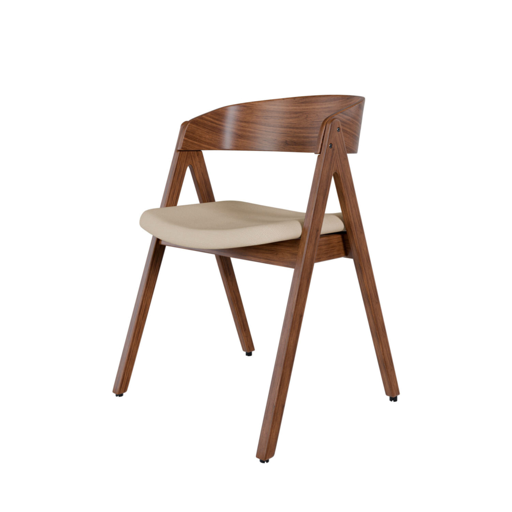silla-rina-nogal-beige-4 Silla RINA nogal beige - Imagen 1