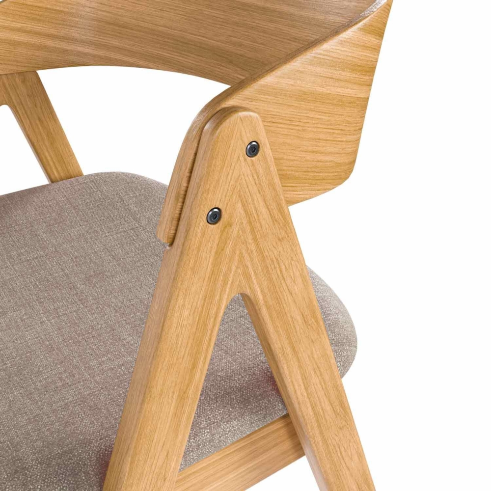 Silla RINA roble gris claro - Imagen 6