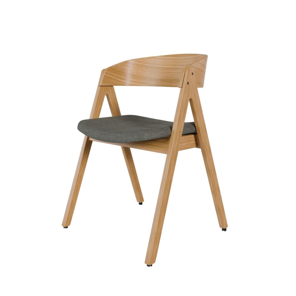 Silla RINA roble gris oscuro - Imagen 1