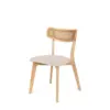 Silla SHIRLEY roble beige