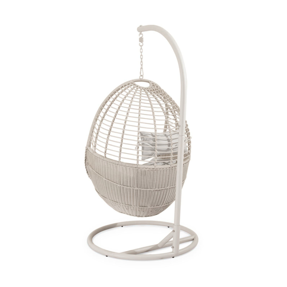 Sillón colgante de exterior HANNOVER beige - Imagen 3
