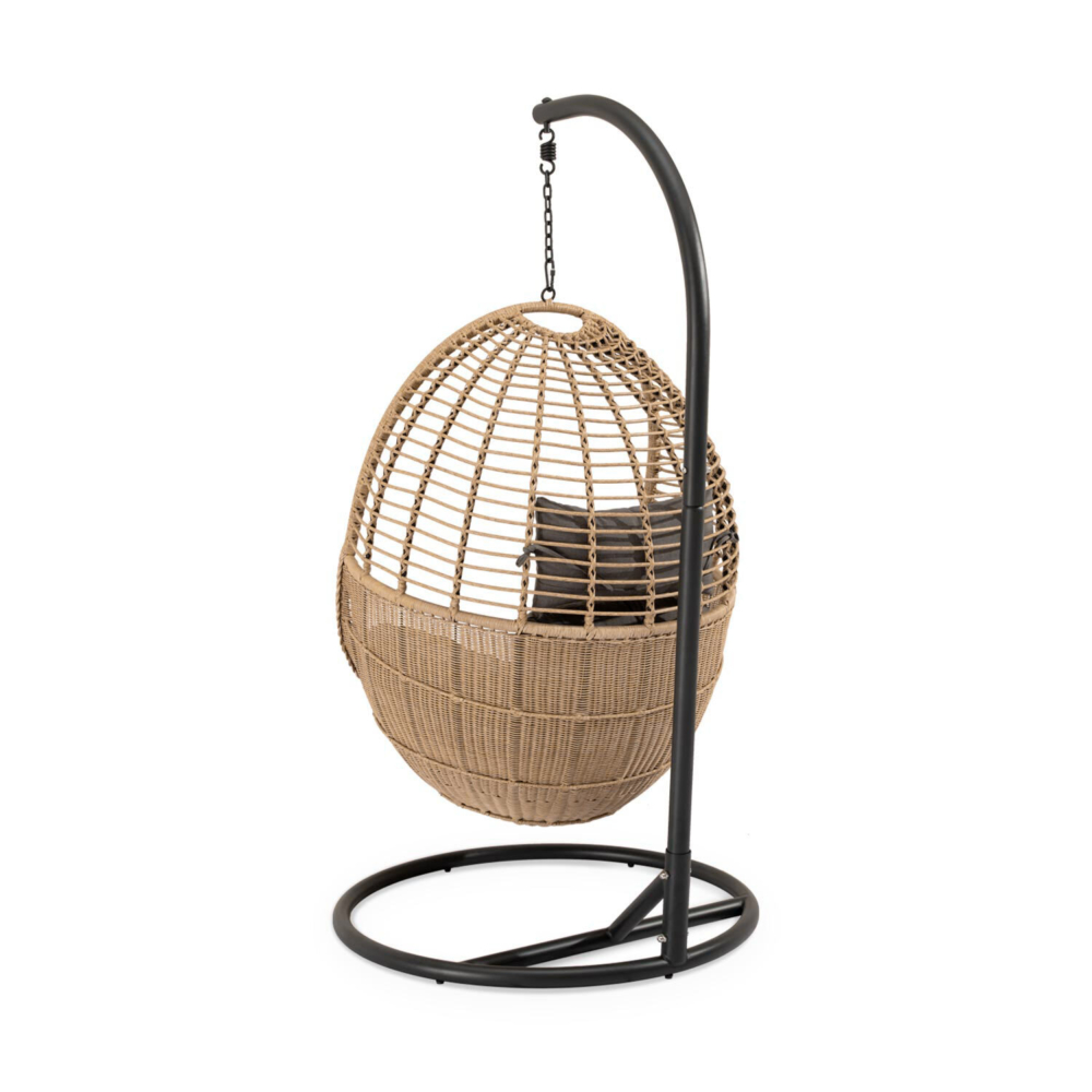 Sillón colgante de exterior HANNOVER gris - Imagen 4