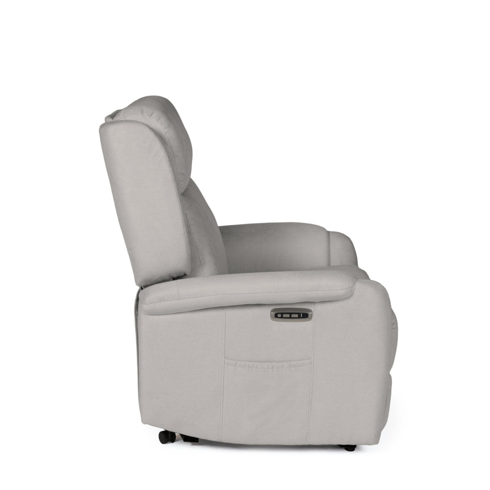 Sillón relax 2 motores AKARI gris claro - Imagen 8