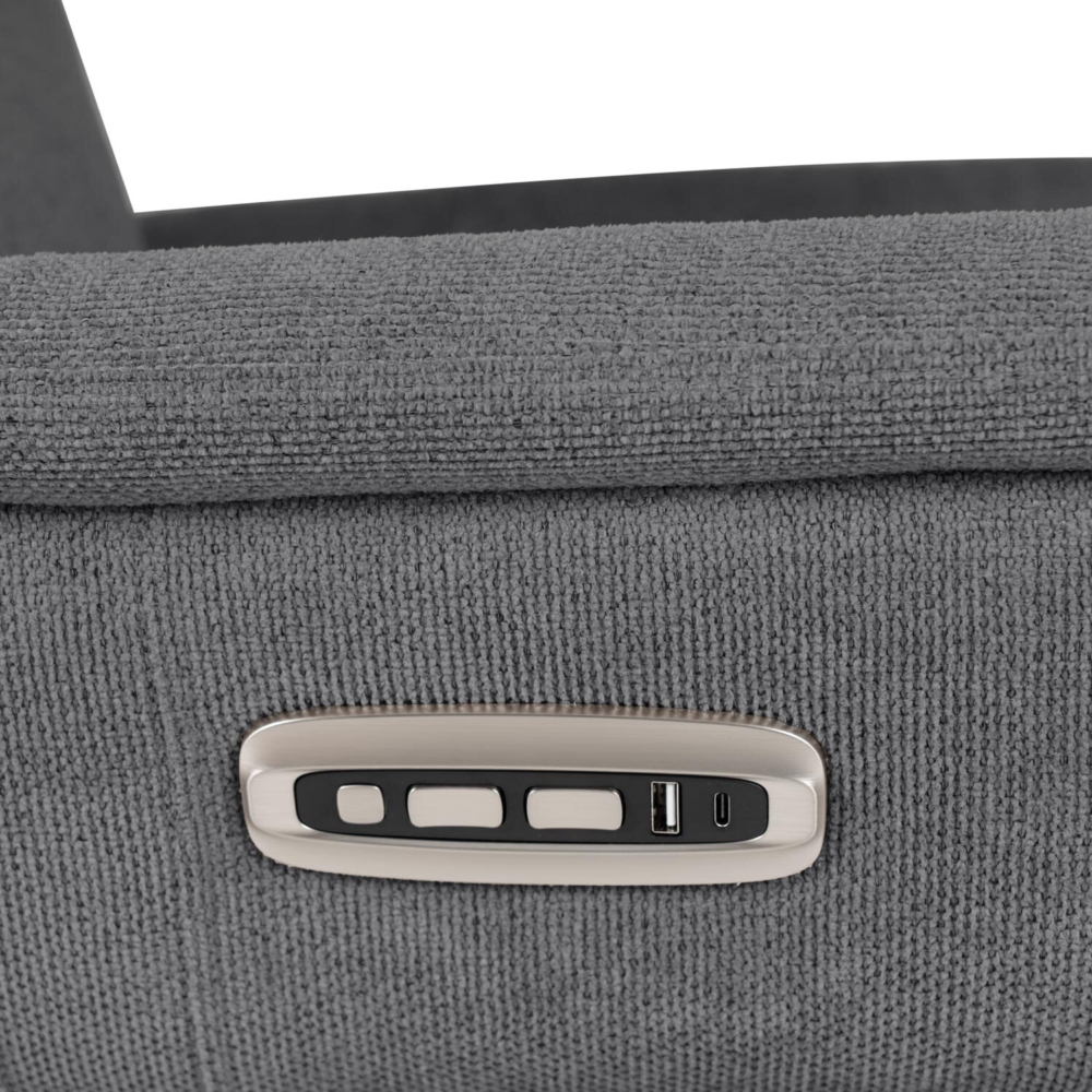 Sillón relax 2 motores MISAKI gris oscuro - Imagen 10