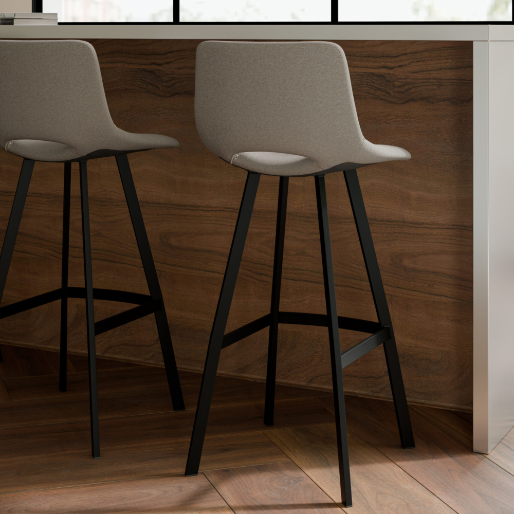 Taburete alto ASTON taupe - Imagen 4