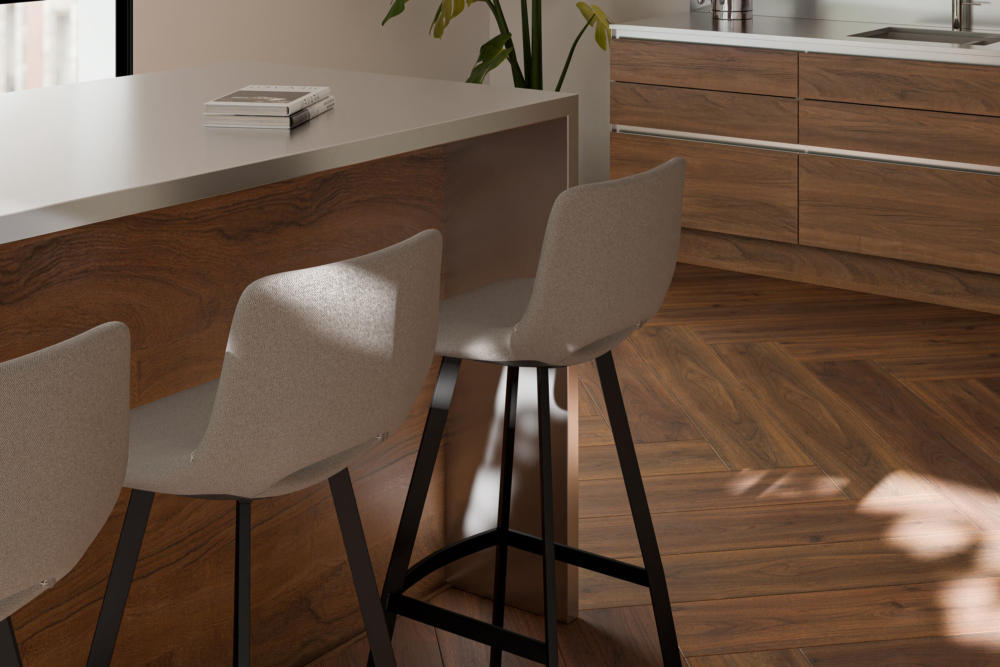 Taburete alto ASTON taupe - Imagen 5