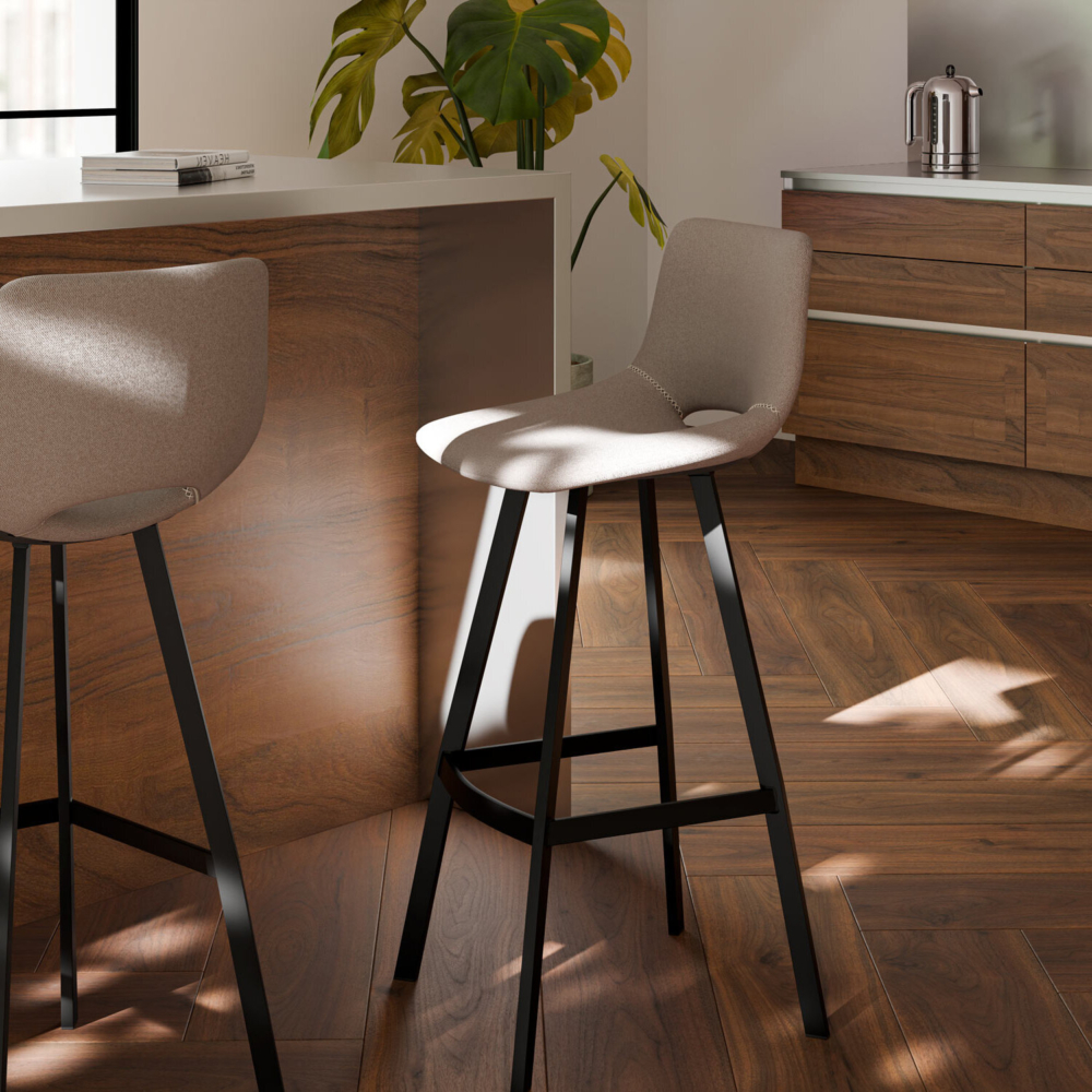 Taburete alto ASTON taupe - Imagen 6