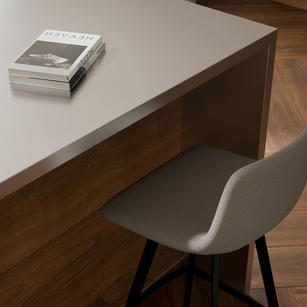 Taburete alto ASTON taupe - Imagen 7