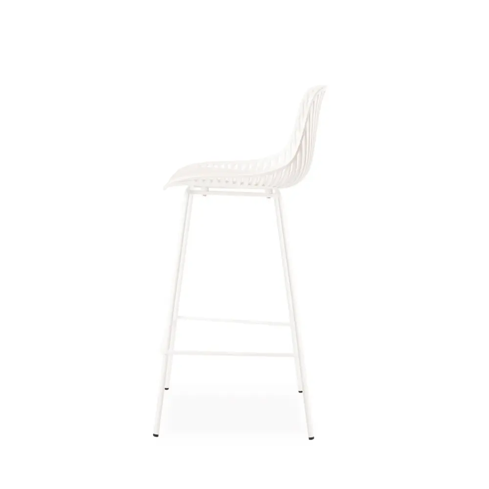 Taburete alto CASPER blanco - Imagen 3