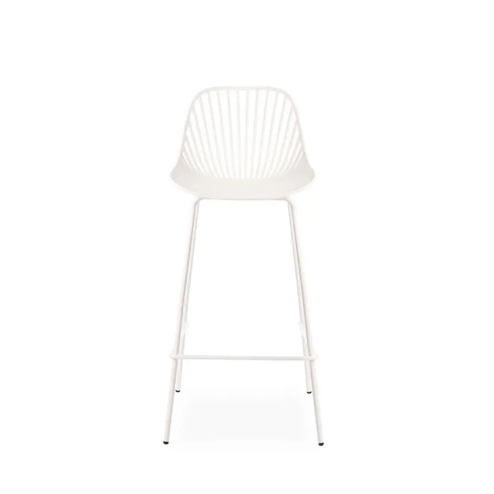 Taburete alto CASPER blanco - Imagen 4