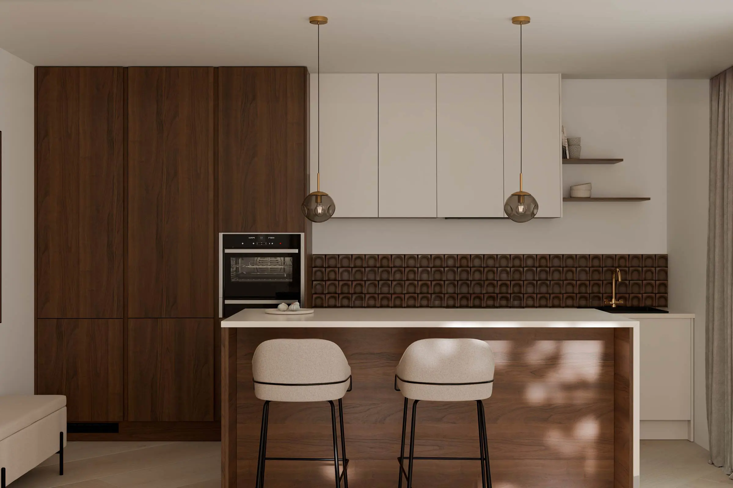 taburete-alto-louis-beige-5 Taburete alto LOUIS beige - Imagen 1