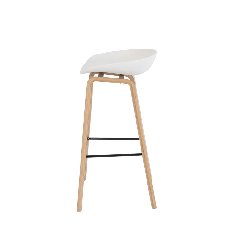 Taburete alto RONIE blanco - Imagen 3