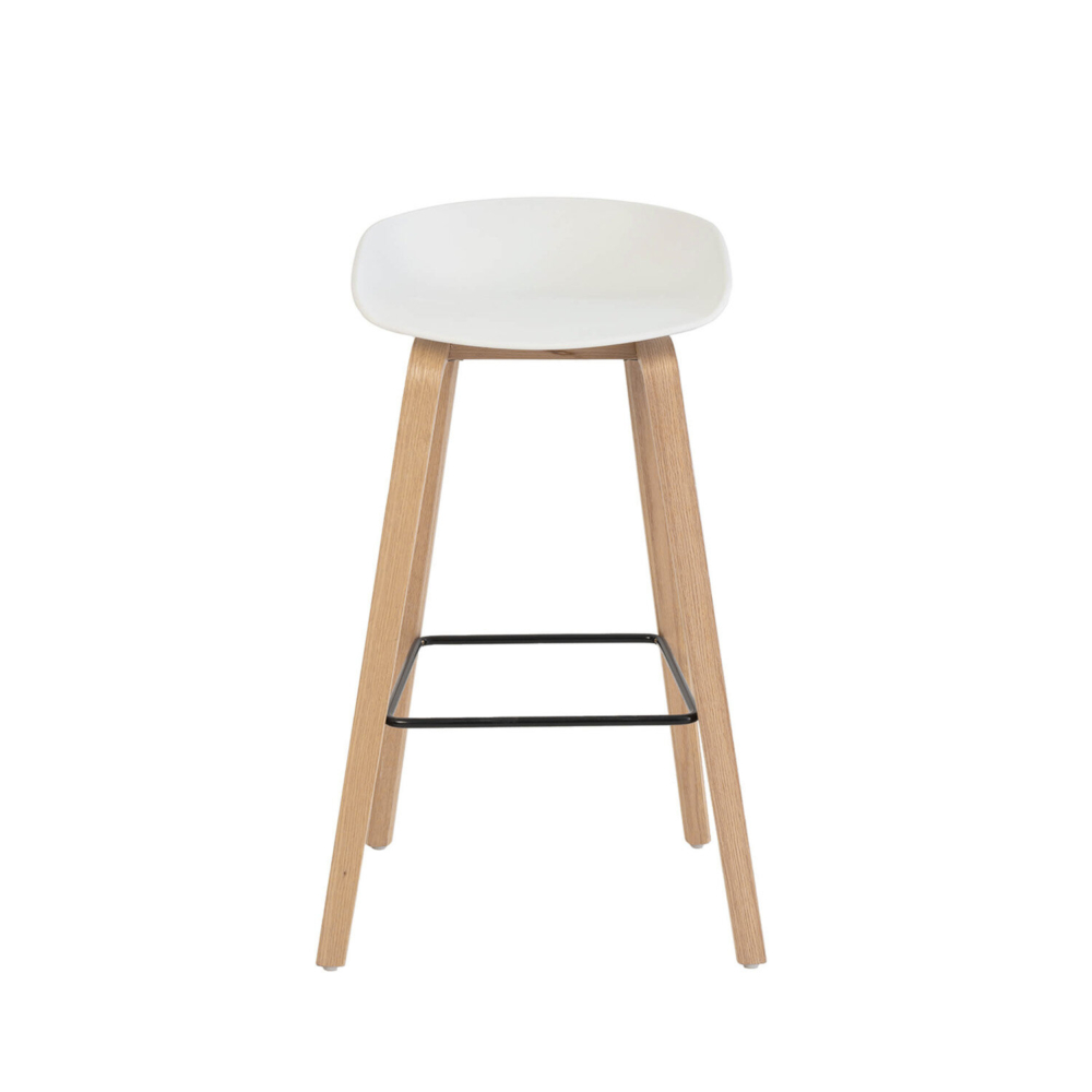 Taburete alto RONIE blanco - Imagen 4