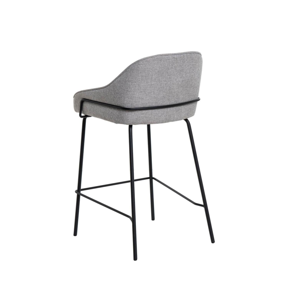 Taburete bajo ARNY gris claro - Imagen 2