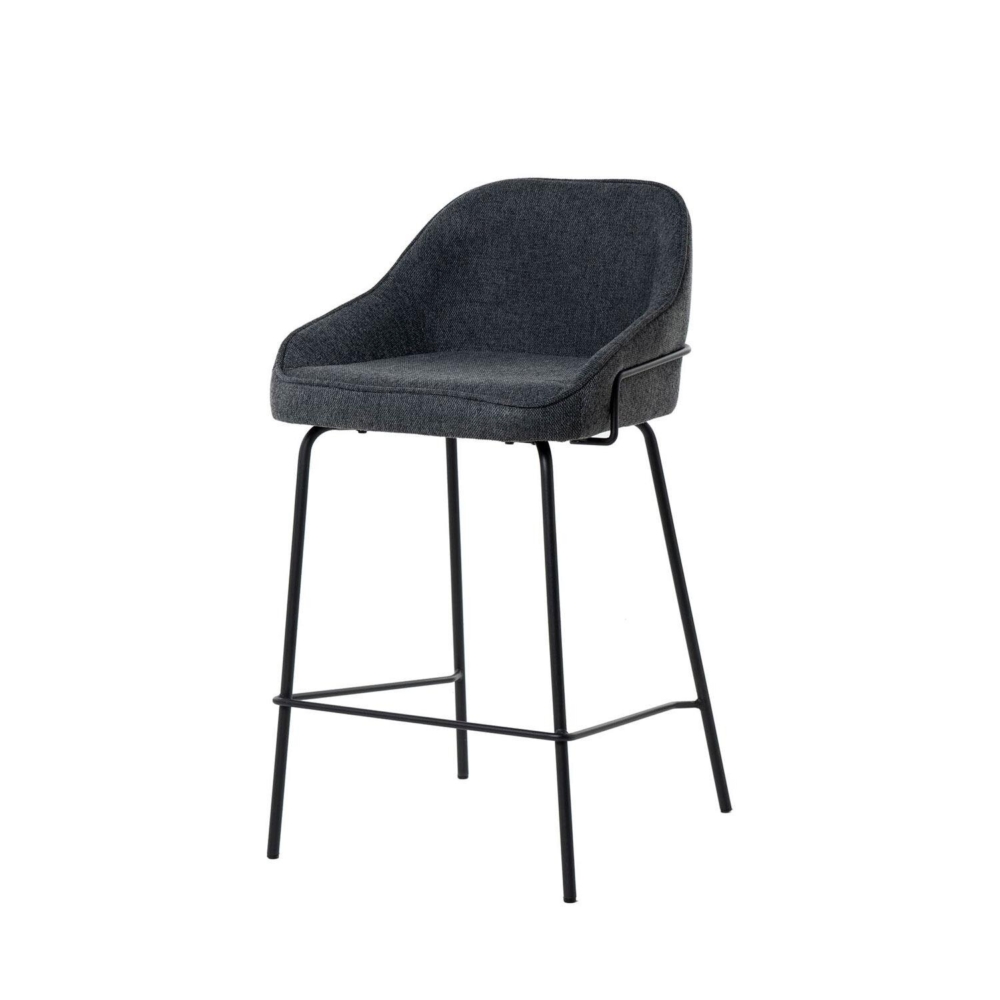 Taburete bajo ARNY gris oscuro - Imagen 2