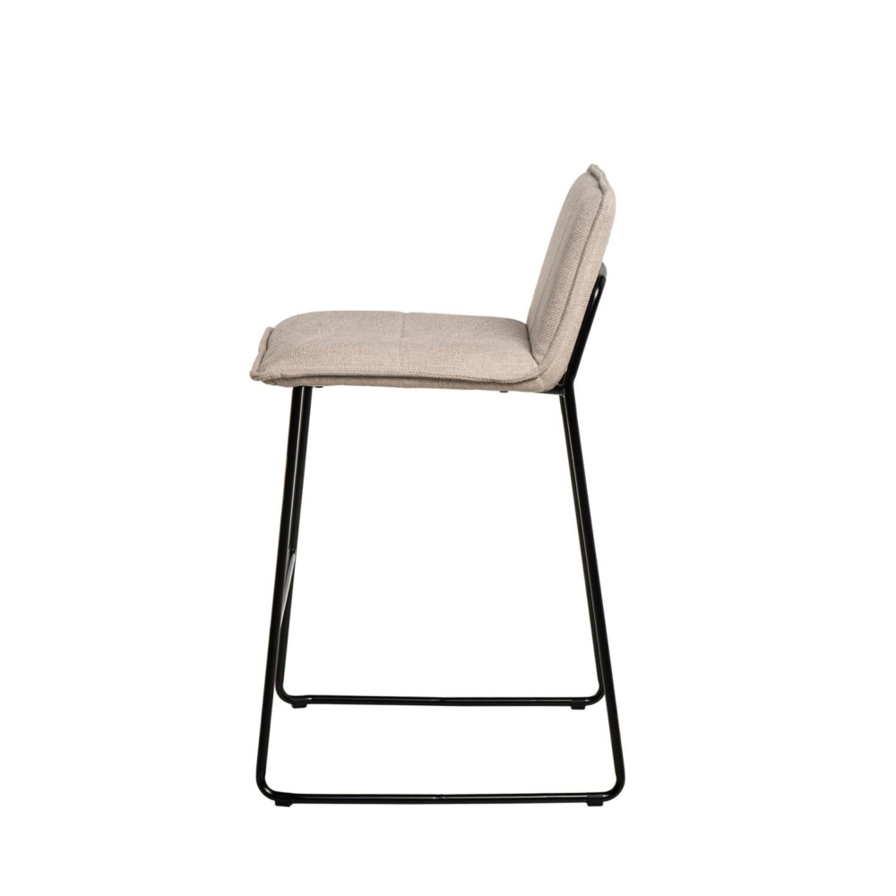 Taburete bajo BRANDON beige - Imagen 3