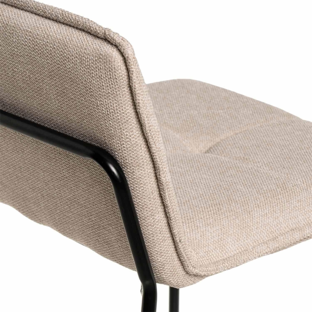 Taburete bajo BRANDON beige - Imagen 6