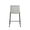 Taburete bajo BRANDON gris claro - Imagen 4