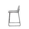 Taburete bajo BRANDON gris claro - Imagen 4