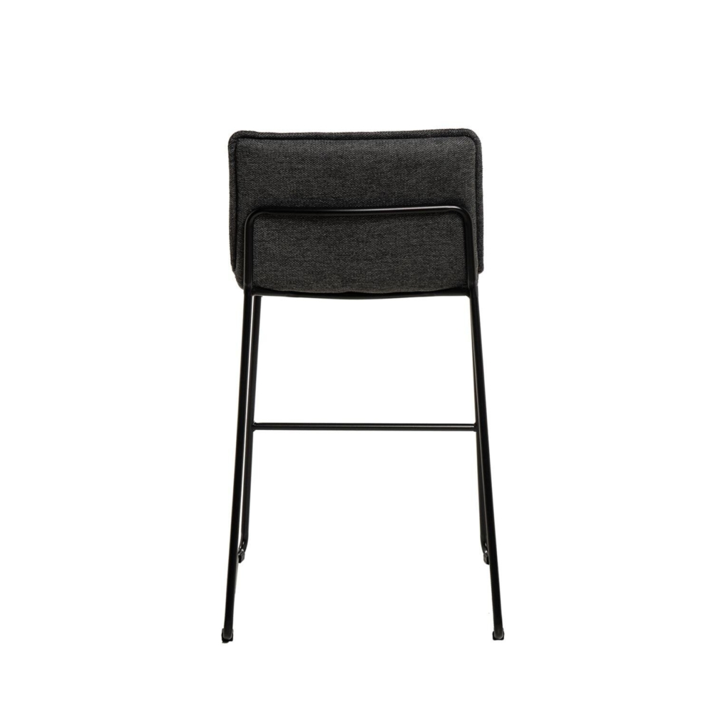 Taburete bajo BRANDON gris oscuro - Imagen 2