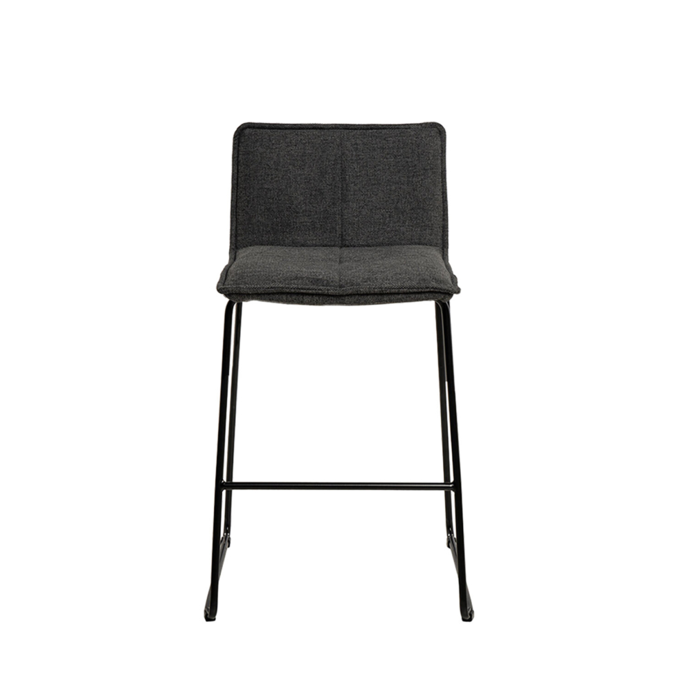 Taburete bajo BRANDON gris oscuro - Imagen 3