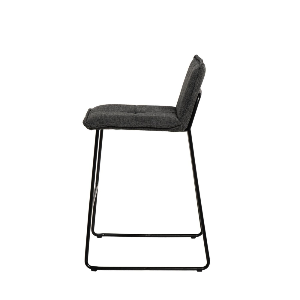 Taburete bajo BRANDON gris oscuro - Imagen 5