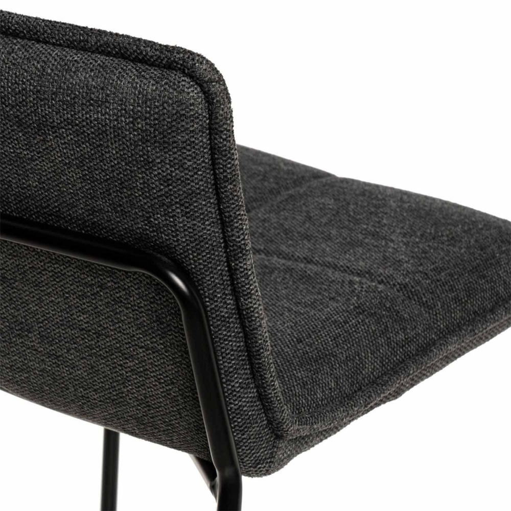 Taburete bajo BRANDON gris oscuro - Imagen 6