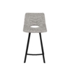 Taburete bajo CLARK gris claro - Imagen 3