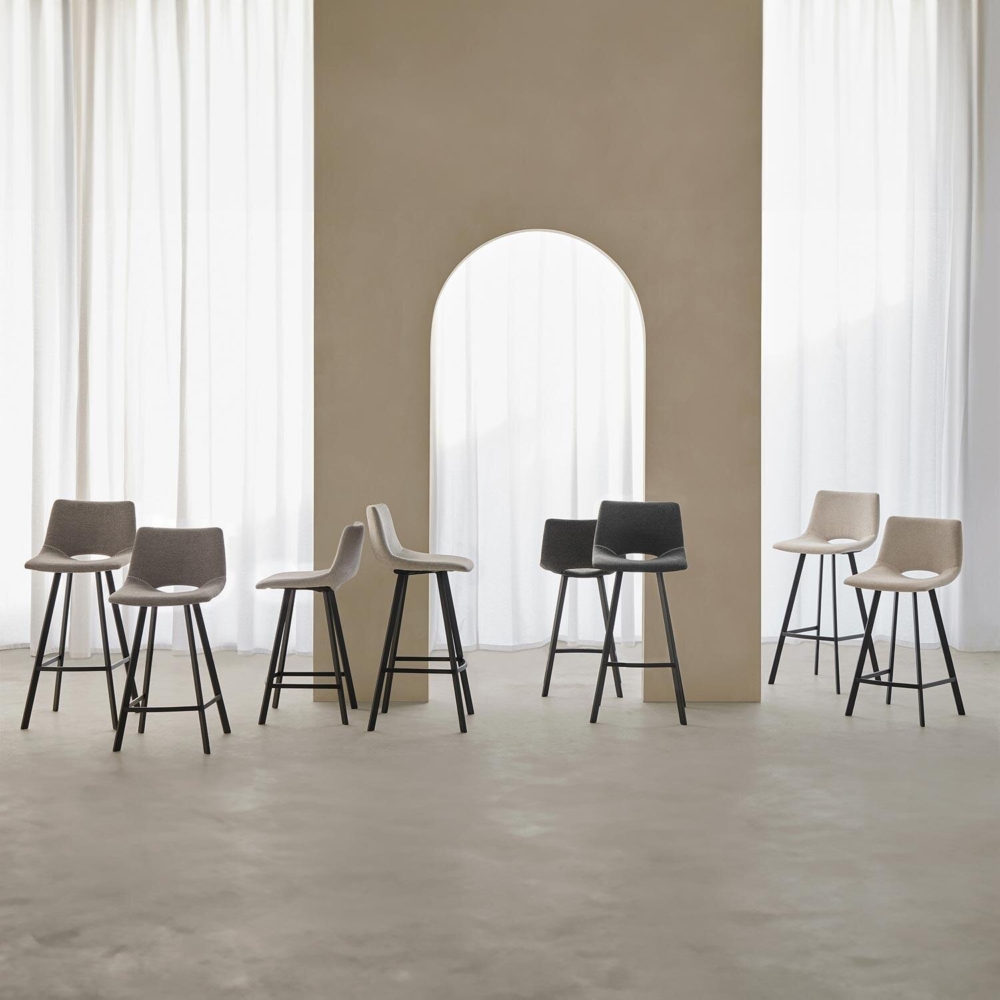 Taburete bajo CLARK gris oscuro - Imagen 6