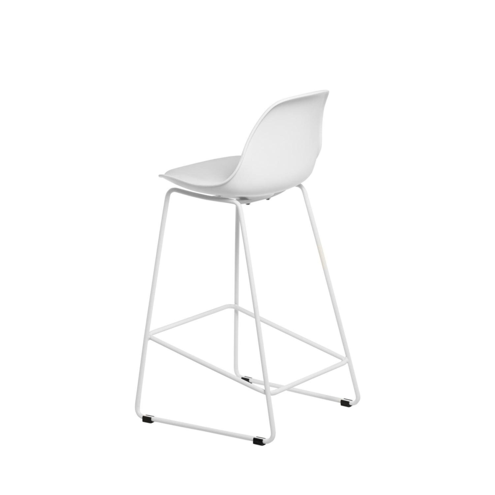 Taburete bajo JAKE blanco - Imagen 4
