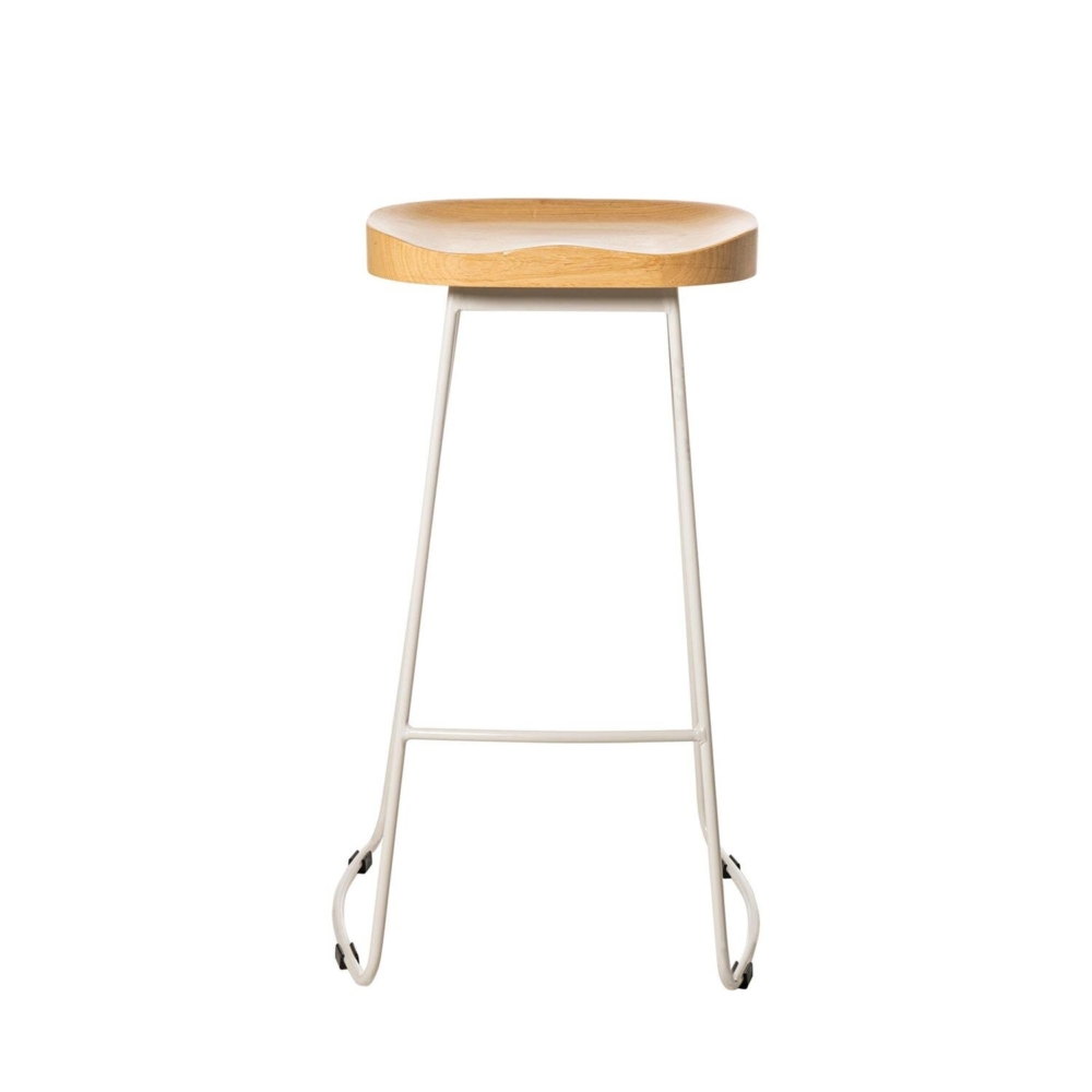 Taburete bajo JOEL blanco - Imagen 4