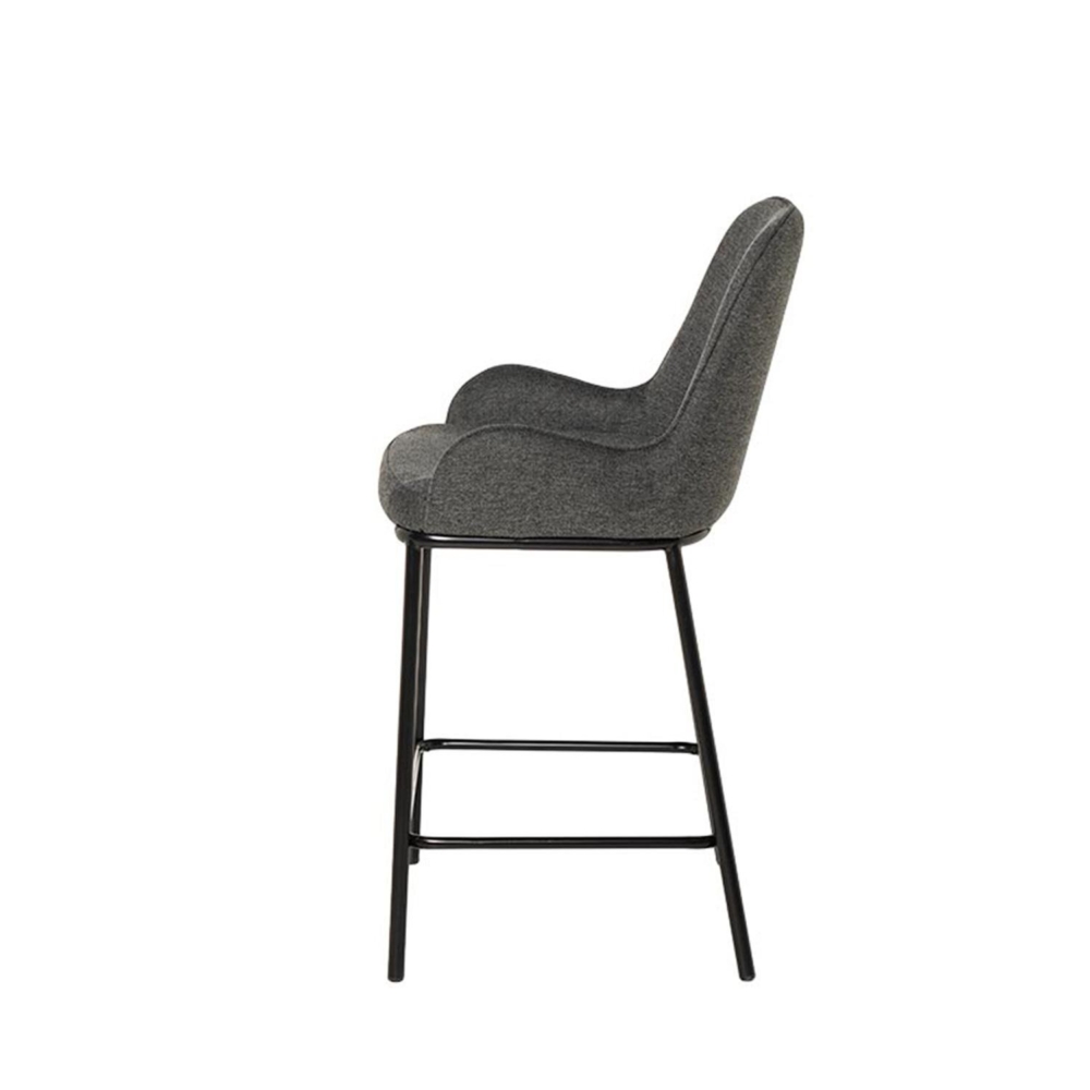 Taburete bajo MILTON gris oscuro - Imagen 3