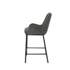 Taburete bajo MILTON gris oscuro - Imagen 3