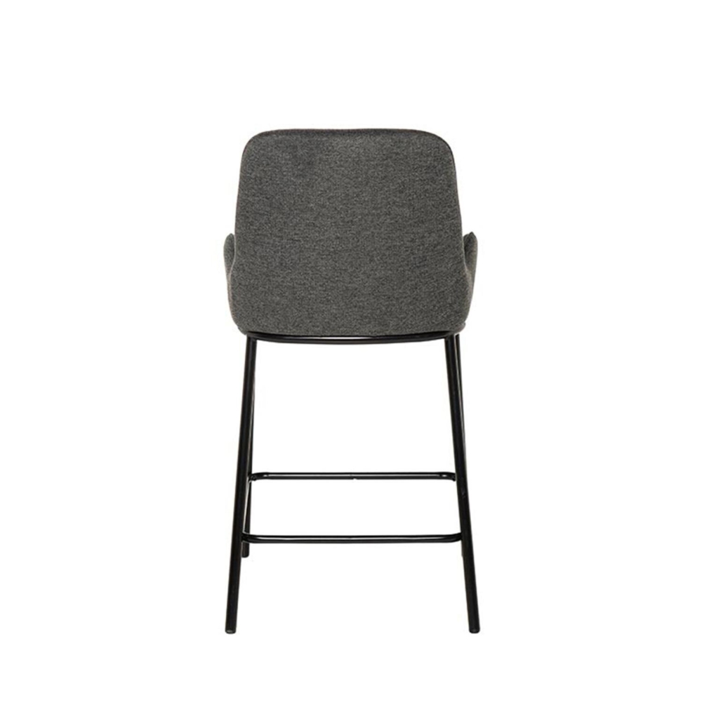 Taburete bajo MILTON gris oscuro - Imagen 4