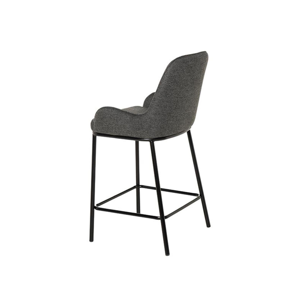 Taburete bajo MILTON gris oscuro - Imagen 5