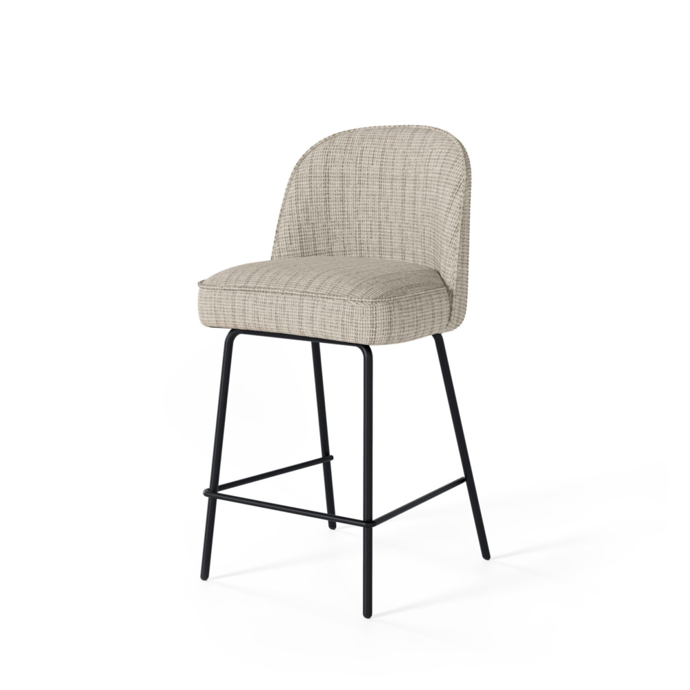 Taburete bajo NELSON taupe - Imagen 4