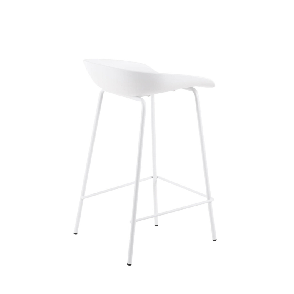 Taburete bajo NETTA blanco - Imagen 4