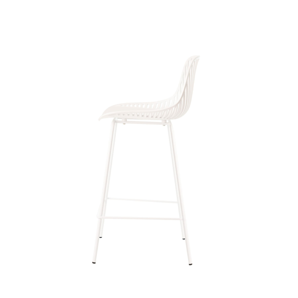 Taburete bajo PEYTON blanco - Imagen 1