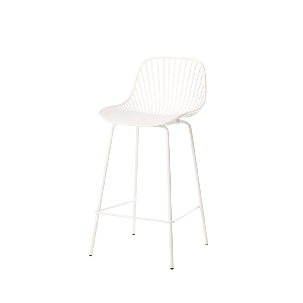Taburete bajo PEYTON blanco - Imagen 4