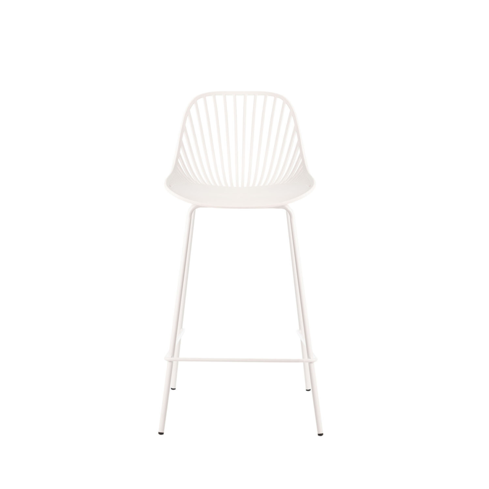 Taburete bajo PEYTON blanco - Imagen 5