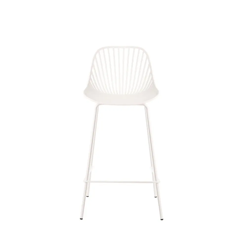 Taburete bajo PEYTON blanco - Imagen 4