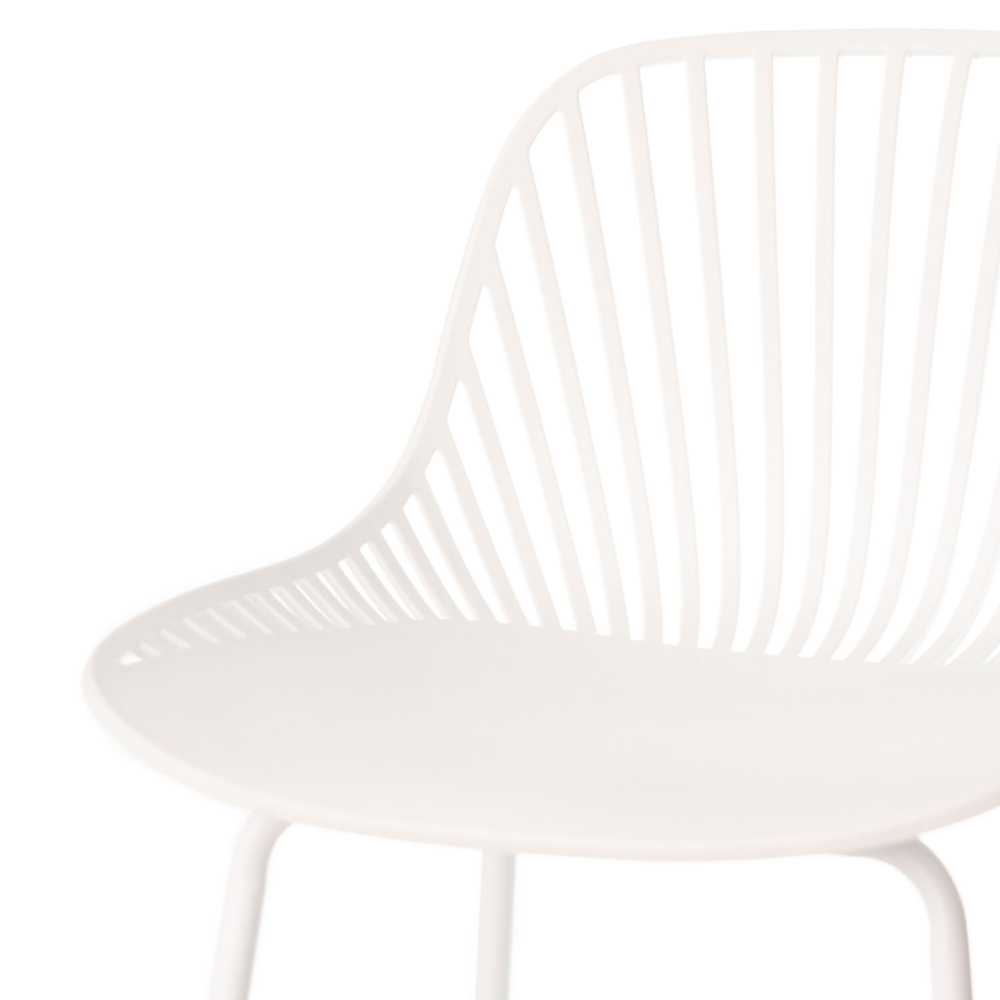 Taburete bajo PEYTON blanco - Imagen 6