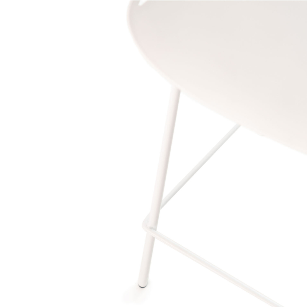 Taburete bajo PEYTON blanco - Imagen 7