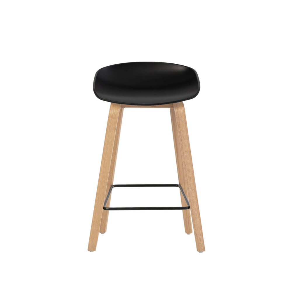 Taburete bajo RUTH negro - Imagen 2
