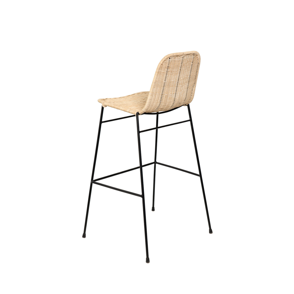 Taburete CARLO natural/negro - Imagen 1
