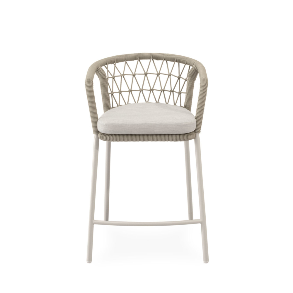 Taburete de exterior EDWIN beige - Imagen 4