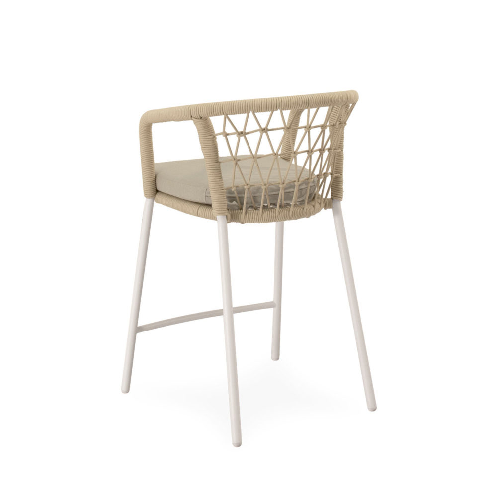 Taburete de exterior EDWIN blanco - Imagen 2